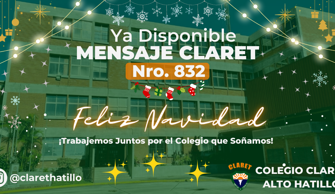 Mensaje Claret Nro. 832